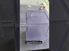 100mm x140mm x195mm 小さな透明なPVCタンク ラボ用の蓋付き