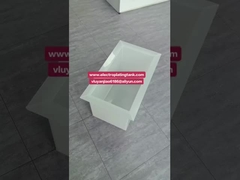 白ポリプロピレンPP溶接化学貯蔵タンク/電気めっきタンク