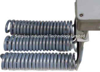 L Shaped Three Element PTFE Immersion Heater , Spiral Water Heater For Gold Plating