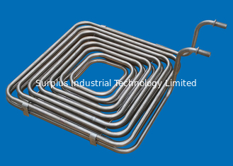 Double Layer SUS316 Immersion Heat Exchanger For Cooling Alkaline Solution