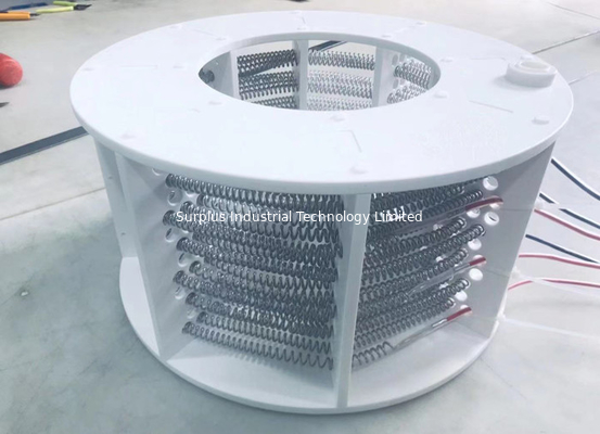 CE Approval Coil Shaped PTFE Immersion Heater For Cleaning Equipment