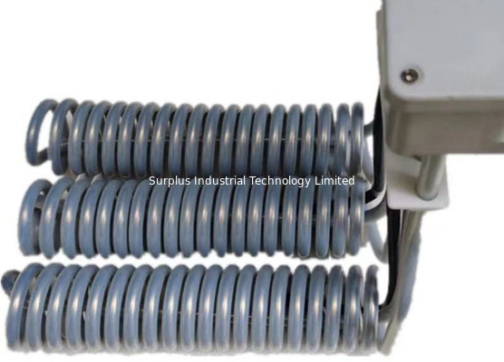L Shaped Three Element PTFE Immersion Heater , Spiral Water Heater For Gold Plating