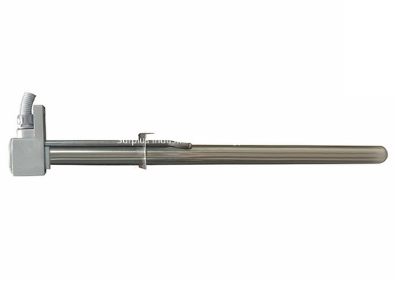 380V 3P 3KW Single Tube Titanium Immersion Heater , Chemical Immersion Heater