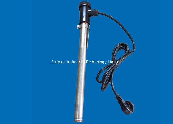 380V 3P 3KW Single Tube Titanium Immersion Heater , Chemical Immersion Heater