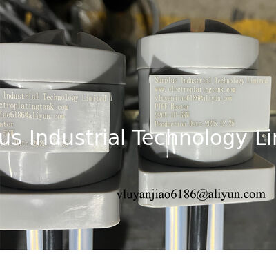 220V 5kw 垂直スパイラル型PTFE浸漬ヒーター、電気めっきライン用